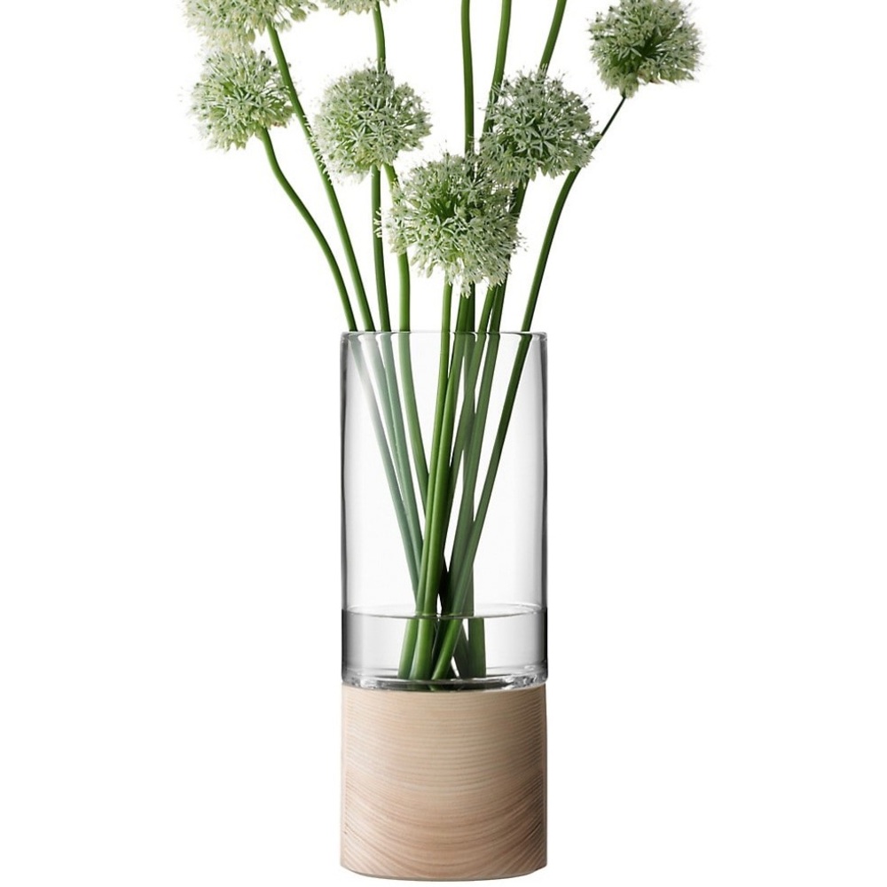 LSA International Lotta Vase With Ash Base